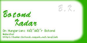 botond kadar business card